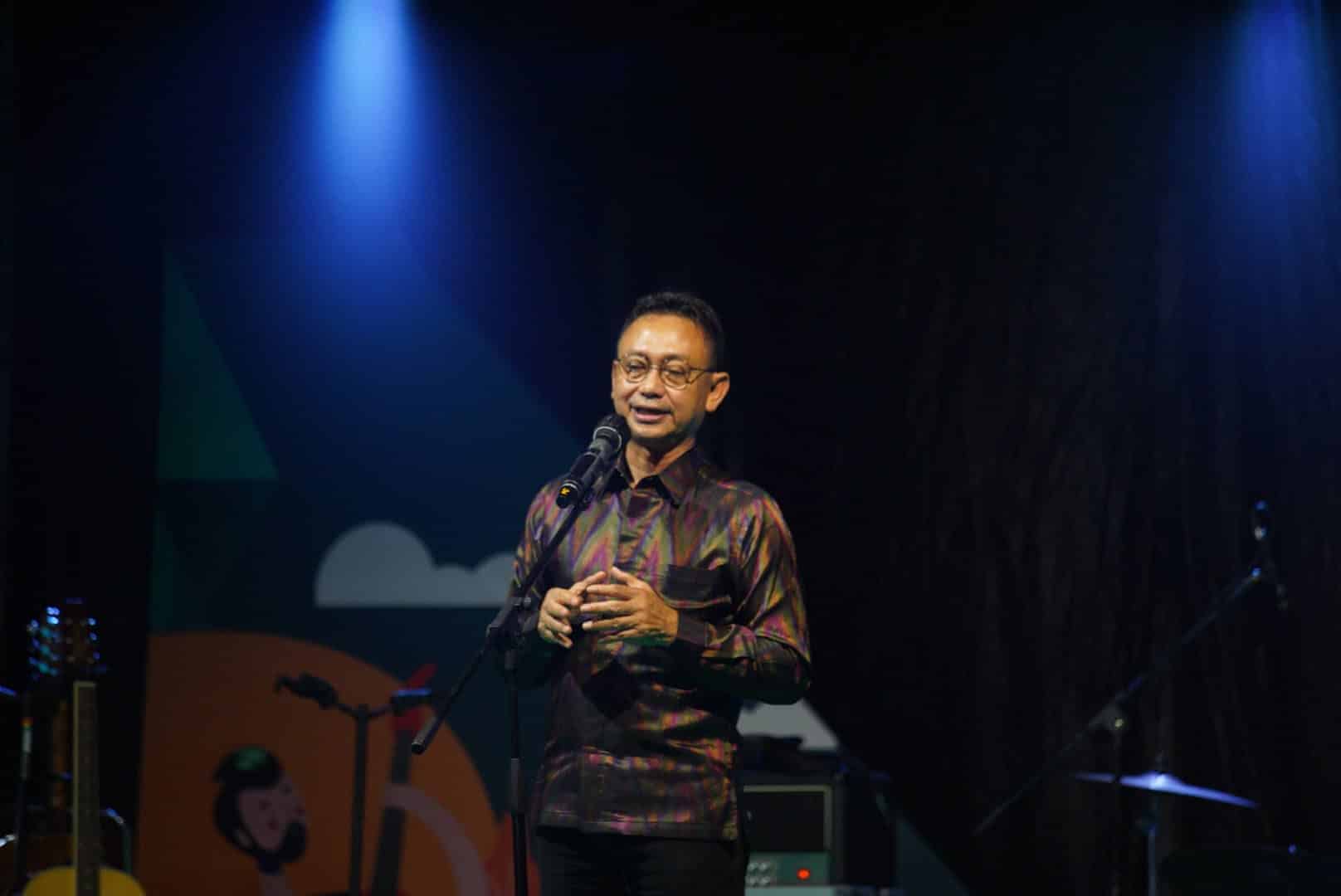 Wali Kota Pontianak , Edi Rusdi Kamtono memberikan sambutan sebelum diresmikannya Pontianak Festival 2022 di Taman Alun Kapuas. (Foto: Kominfo/Prokopim For KalbarOnline.com)