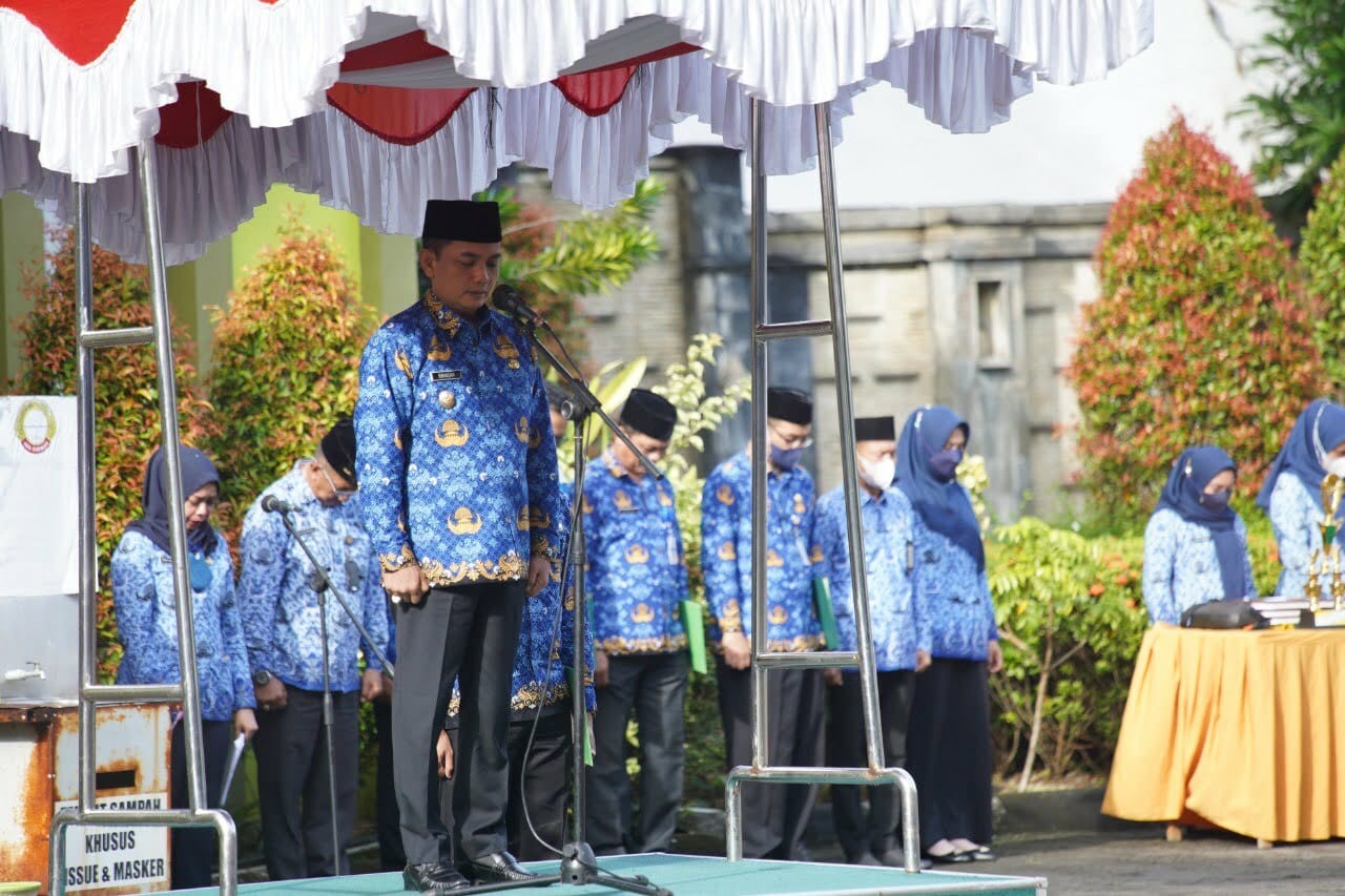 Wakil Wali Kota Pontianak, Bahasan menjadi pembina upacara peringatan Hari Sumpah Pemuda ke-94. (Foto: Prokopim For KalbarOnline.com)