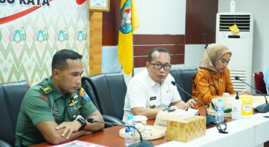 Wakil Bupati Kubu Raya, Sujiwo, rapat persiapan Kejurnas Menembak Bupati dan Wakil Bupati Kubu Raya Cup 2022. (Foto: Jauhari)