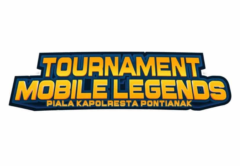 Logo Turnamen Mobile Legends Piala Kapolresta Pontianak. (Foto: Jauhari)