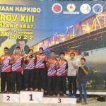 Sejumlah atlet cabang olahraga hapkido asal Kabupaten Kapuas Hulu berhasil meraih medali emas, perak dan perunggu di Porprov Kalbar ke-XIII tahun 2022. (Foto: Ishaq)