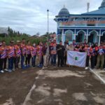 Kontingen atlet dari empat cabor Kabupaten Kapuas Hulu yang akan berlaga di Porprov XIII Kalbar. (Foto: Ishaq)