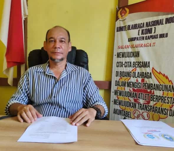 Ketua Komite Olahraga Nasional Indonesia (KONI) Kabupaten Kapuas Hulu, Sadiq Asdhar Khan. (Foto: Ishaq)