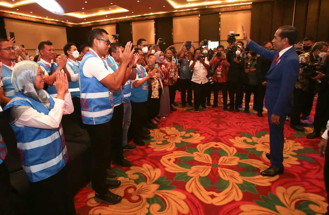 Presiden Joko Widodo mengapresiasi kerja keras seluruh pihak, termasuk PLN yang mendukung pelaksanaan KTT G20 tahun 2022. (Foto: Istimewa)