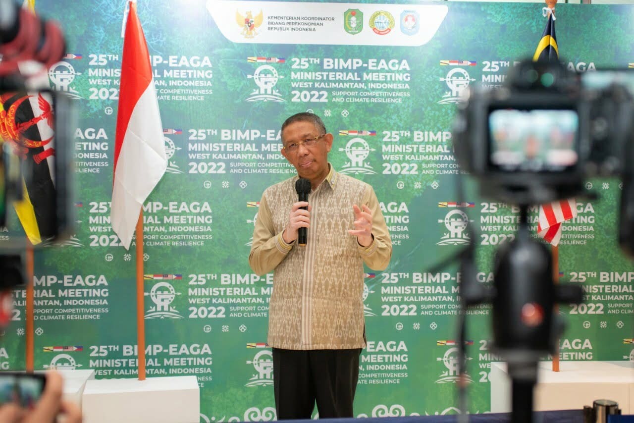 Gubernur Kalbar, Sutarmidji saat memberikan sambutan pada pertemuan setingkat gubernur/kepala daerah wilayah BIMP-EAGA, Jumat (25/11/2022). (Foto: Jauhari)