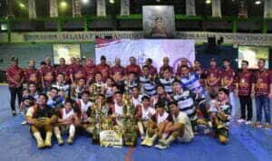 Grand Final Kajati Futsal Cup 2023 di Gedung Olahraga Pangsuma Pontianak, Minggu (29/01/2023) malam. (Foto: Biro Adpim For KalbarOnline.com)