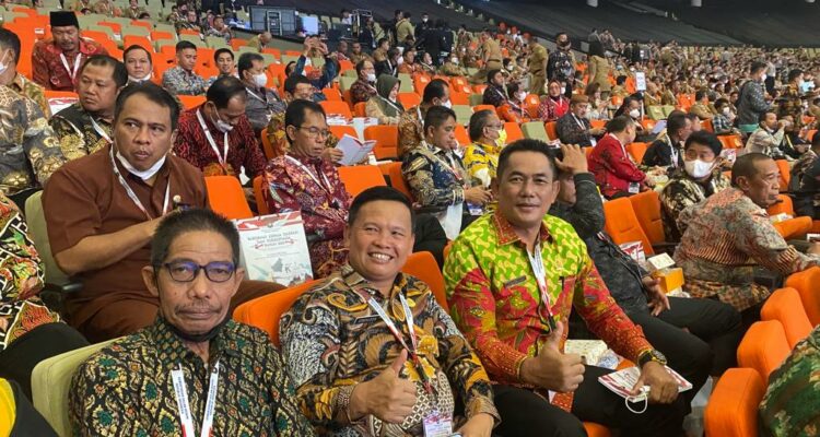 Ketua DPRD Kapuas Hulu, Kuswandi, menghadiri undangan Rakornas Kepala Daerah dan Forkopimda Tahun 2023 di Sentul International Convention Center (SICC) Kabupaten Bogor, Jawa Barat, Selasa (17/01/2023). (Foto: Ishaq)