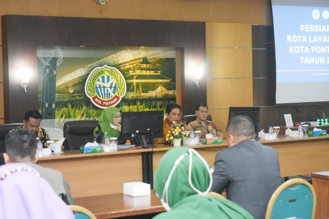 Wakil Wali Kota Pontianak, Bahasan memimpin rakor persiapan penilaian Kota Layak Anak (KLA) 2023. (Foto: Prokopim For KalbarOnline.com)