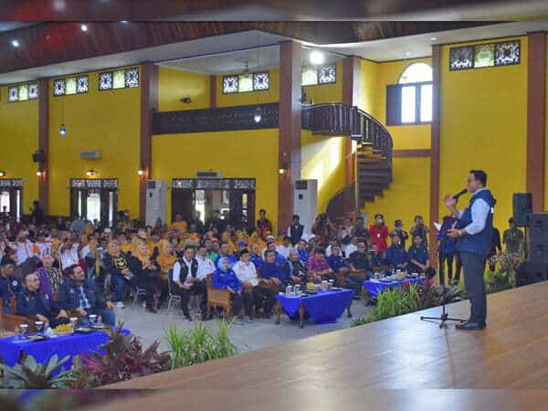 Bakal Calon Presiden Anies Baswedan saat mengisi dialog kebangsaan dalam kunjungannya di Kota Pontianak