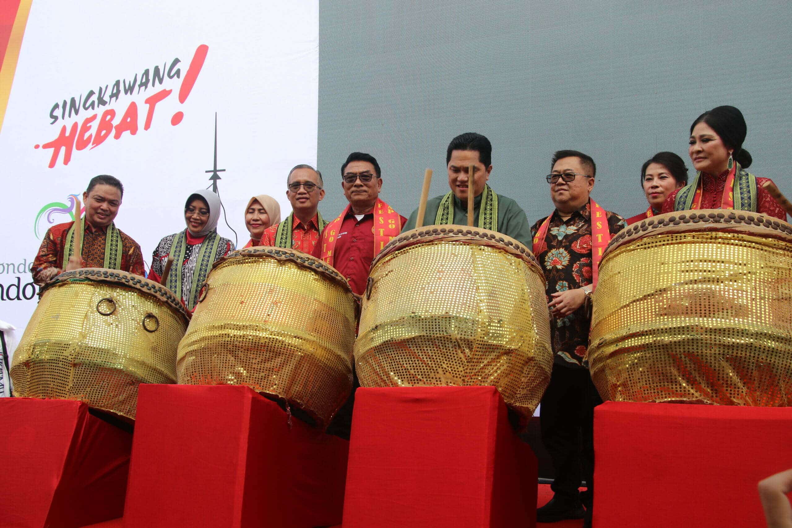 Pembukaan Festival Cap Go Meh 2574 tahun 2023 di Kota Singkawang, Minggu (05/02/2023). (Foto: Biro Adpim For KalbarOnline.com)