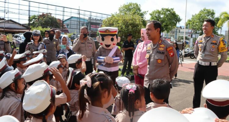 Kegiatan Polisi Sahabat Anak (Polsanak), di Mapolres Ketapang, Jumat (17/02/2023). (Foto: Adi LC)