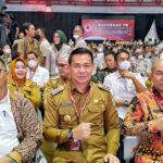 Bupati Kapuas Hulu, Fransiskus Diaan menghadiri undangan Rakornas Penanggulangan Bencana yang diselenggarakan oleh Badan Nasional Penanggulangan Bencana, di Jakarta International Expo, Kamis (02/03/2023). (Foto: Ishaq)