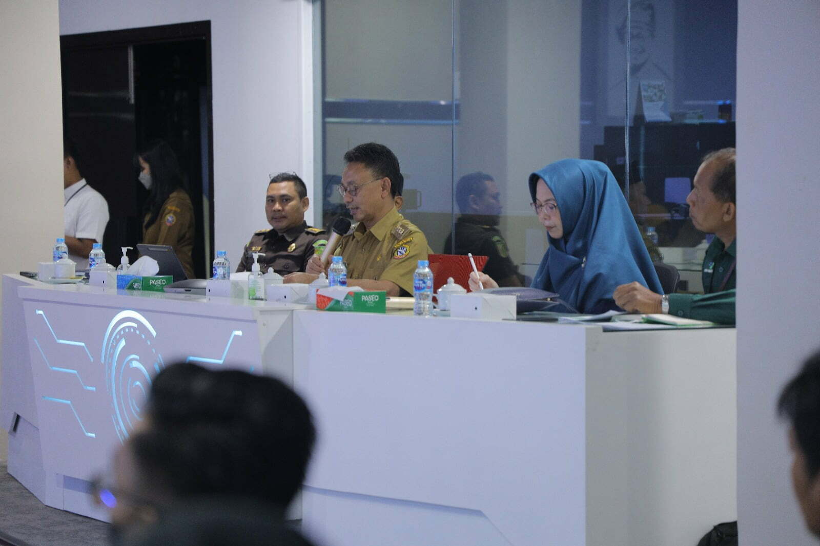 Rapat koordinasi High Level Meeting yang digelar TPID Kota Pontianak untuk membahas antisipasi lonjakan harga bahan pangan menjelang bulan puasa Ramadhan. (Foto: Kominfo/Prokopim For KalbarOnline.com)