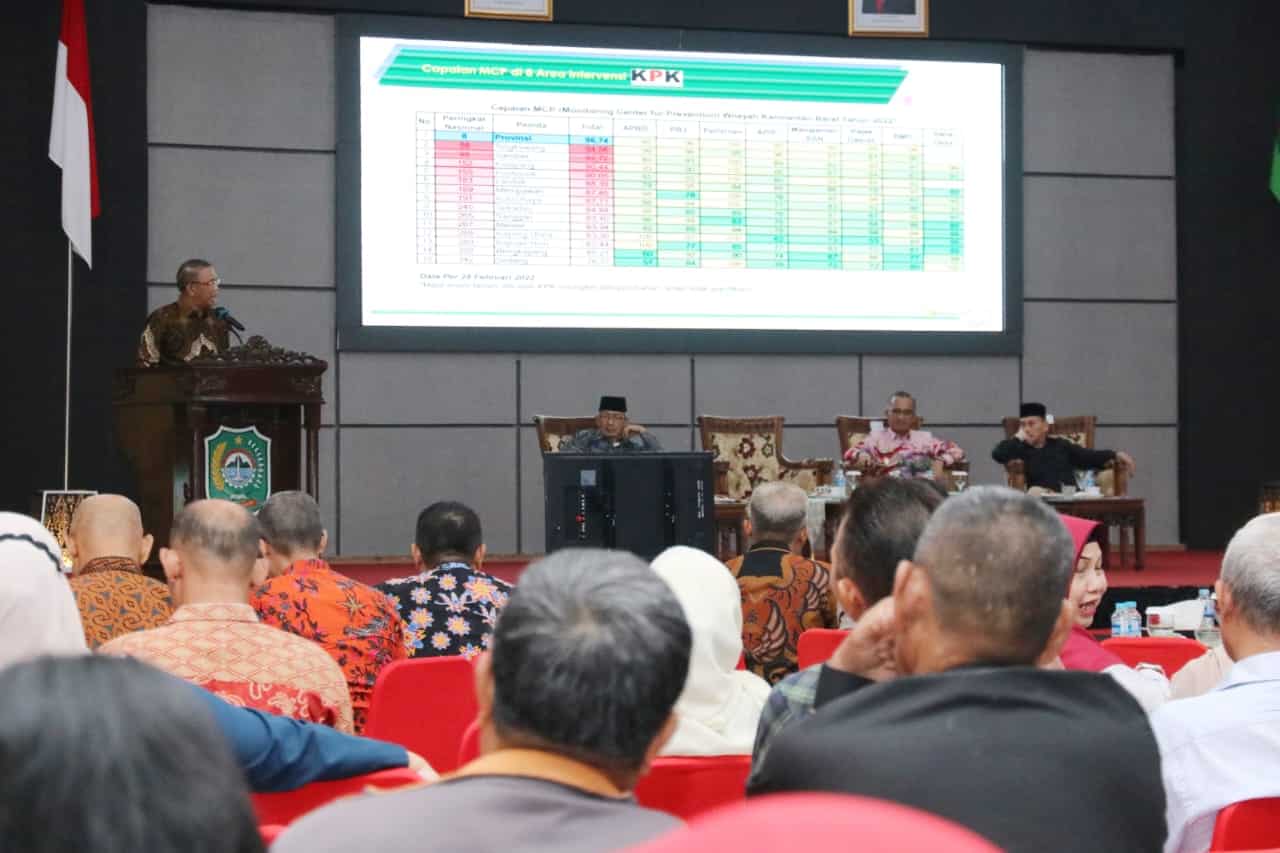 Gubernur Kalbar, Sutarmidji memberikan arahan dalam acara Musrenbang RKPD Kota Singkawang Tahun 2024, Kamis (16/03/2023) siang. (Foto: Biro Adpim For KalbarOnline.com)