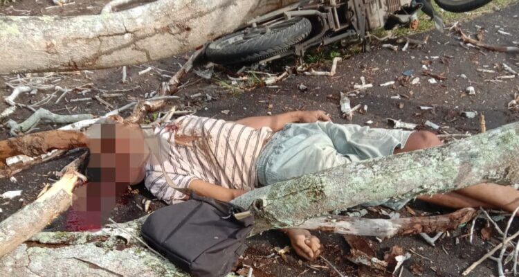 Korban atas nama Wahab Nedhi Handoko (37 tahun), warga Kelurahan Sukaharja, Kecamatan Delta Pawan. (Foto: Adi LC)