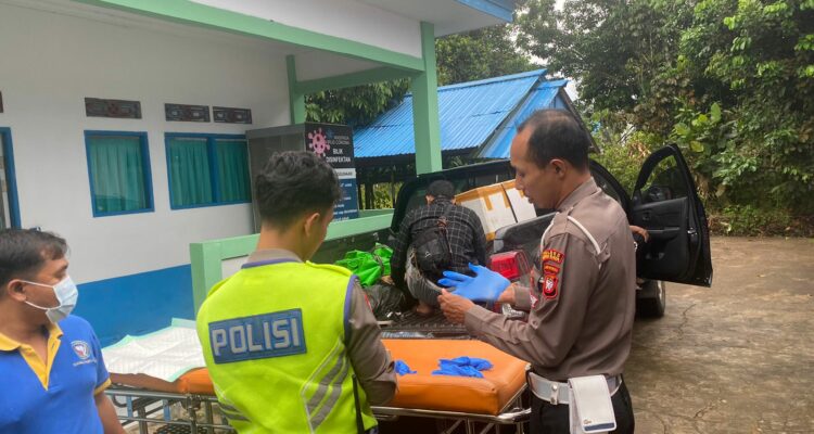 Lokasi laka maut terjadi di Jalan Raya Trans Kalimantan, Km 72, Dusun Binua Kecamatan Sungai Ambawang, Kabupaten Kubu Raya. (Foto: Humas Polres Kubu Raya)