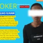 Pelaku pencurian, IW alias Ilham (20 tahun). (Foto: Humas Polres Kubu Raya)
