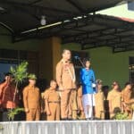 Ria Norsan jadi irup di SMK Negeri 4 Pontianak, Senin (15/05/2023) pagi. (Foto: Biro Adpim For KalbarOnline.com)