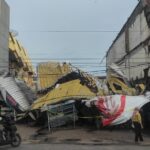 Bangunan ambruk di Jalan Veteran, Kota Pontianak. (Foto: Jauhari) Syarif Machmud