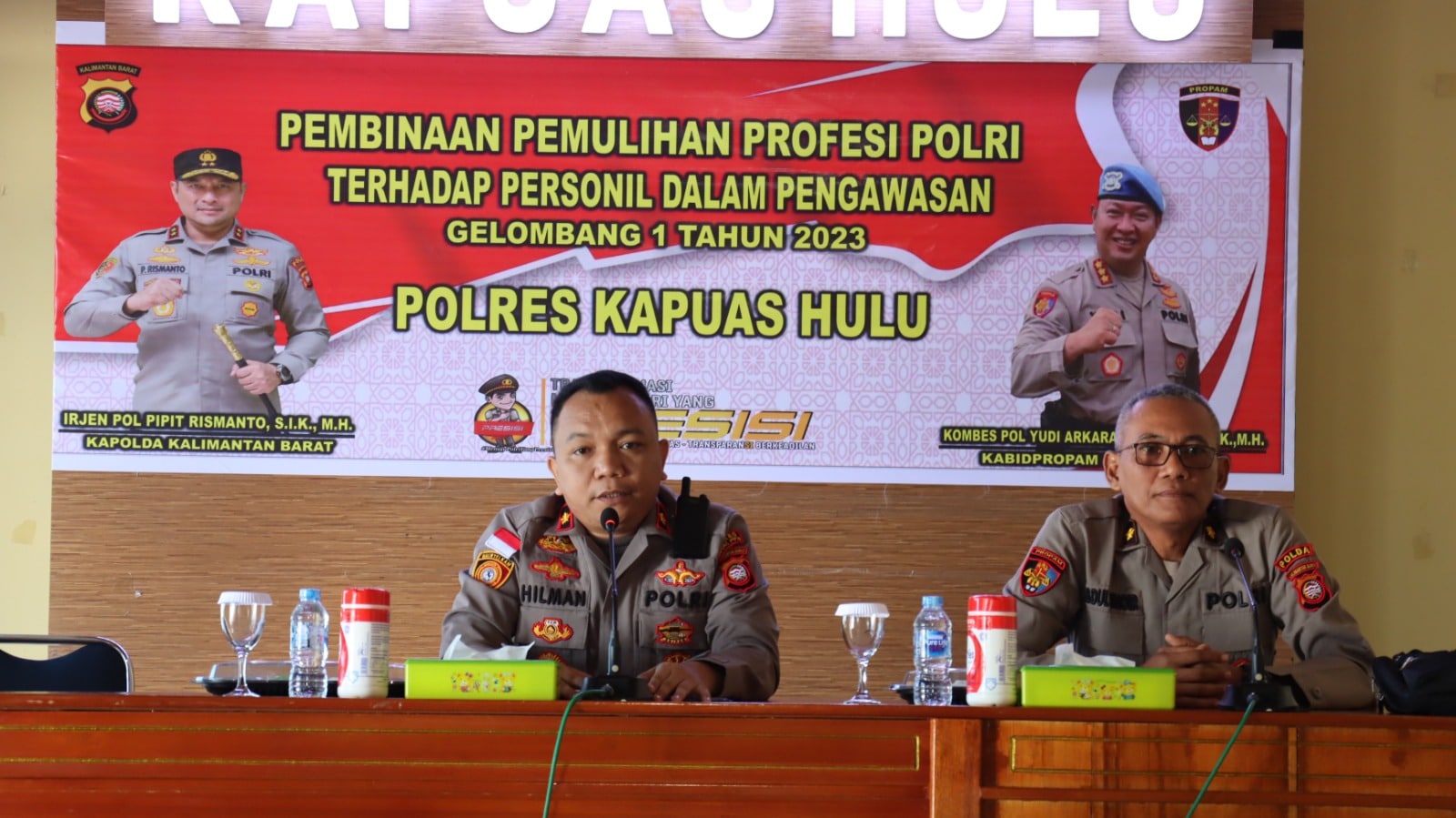 Wakapolres Kapuas Hulu, Kompol Hilman Malaini. (Foto: Ishaq)
