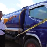 Polres Kubu Raya mengamankan satu unit truk tangki pengangkut bahan bakar minyak (BBM) jenis solar tanpa izin. (Foto: Indri) Solar Ilegal, Polres Kubu Raya