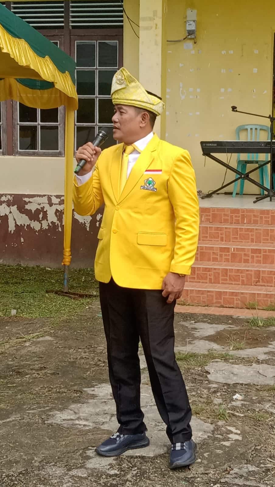 Ketua DPD partai Golkar Kabupaten Kapuas Hulu, Kuswandi. (Foto: Ishaq)