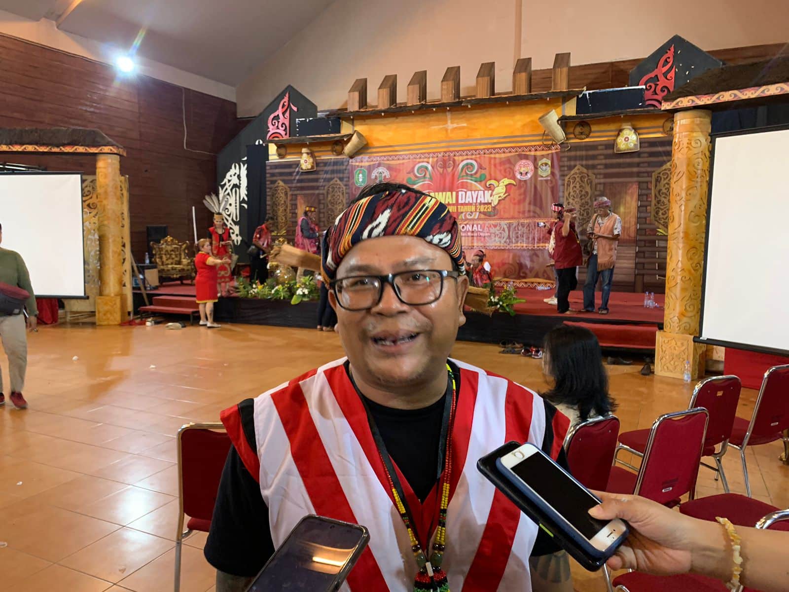 Ketua Panitia Pekan Gawai Dayak (PGD) ke-37, Yohanes S Laon. (Foto: Indri)