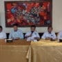 Pengurus PB IKA-PMII menyampaikan hasil Rakernas II IKA-PMII di Kalimantan Barat, di Jalan Matraman Raya, Matraman, Jakarta Timur, Senin (29/5). (Foto: Istimewa)