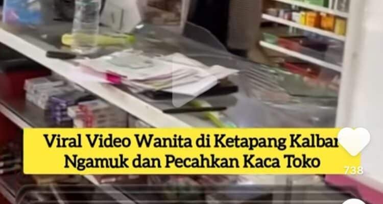 Cuplikan video viral seorang PNS di Ketapang mengamuk. (Foto: Tangkapan layar)