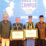 Acara Kumham Goes To Campus 2023 terkait KUHP baru, di Gedung Konferensi Universitas Tanjungpura Pontianak, Kamis (15/06/2023). (Foto: Biro Adpim For KalbarOnline.com)
