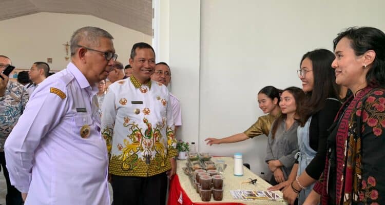 Gubernur Kalimantan Barat (Kalbar), Sutarmidji di Auditorium Institut Shanti Bhuana, Kabupaten Bengkayang, Rabu (07/06/2023). (Foto: Jauhari)