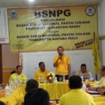 Rapat Konsolidasi Badan Saksi Nasional Partai Golkar Kapuas Hulu. (Foto: Ishaq/KalbarOnline.com)
