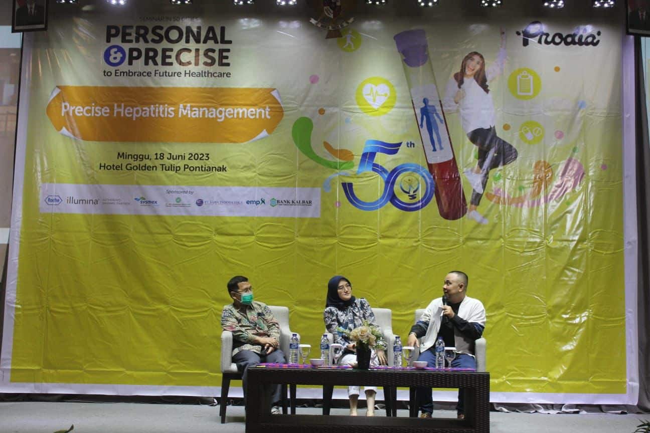 Seminar nasional bertema “Precise Hepatitis Management” yang diadakan oleh Prodia di Kota Pontianak. (Foto: Indri)