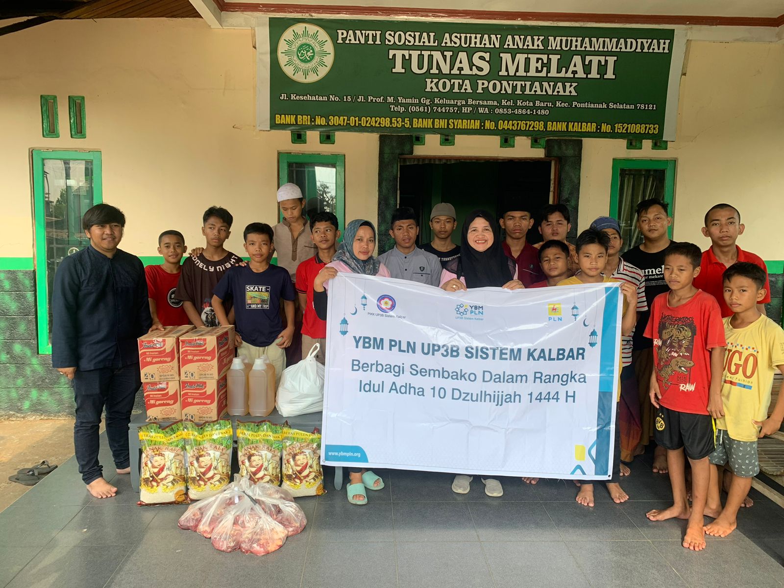 UIP3B Kalimantan melakukan distribusi hewan kurban ke Panti Asuhan Tunas Melati. (Foto: PLN)