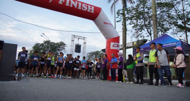 Event Fazzio Party Run 5K Competition, Sabtu (08/07/2023) pagi. (Foto: Indri)