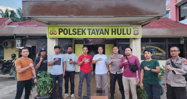 Penangkapan RS (38 tahun) berhasil dilakukan atas kerja sama Jatanras Polres Kubu Raya dengan Satuan Reserse Polsek Tayan Hulu Kabupaten Sanggau. (Foto: Polres Kubu Raya)
