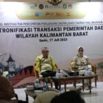 Gubernur Kalbar, Sutarmidji membuka kegiatan High Level Meeting TP2D Kalimantan Barat, di Aula Enggang, Kantor Terpadu, Pemerintah Provinsi Kalimantan Barat, Senin (17/07/2023). (Foto: Jauhari)