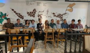Momen peresmian Aming Coffee di Bekasi Cyber Park, Rabu (26/07/2023). (Foto: Indri)