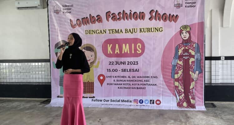 Srikandi Ganjar Gelar Lomba Fashion Show Baju Kurung di Pontianak
