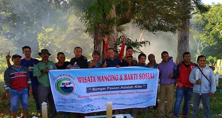 Komunitas Pemancing Sungai Pawan dan Pemerhati Daerah Aliran Sungai (PSP Pedas). (Foto: Adi LC)