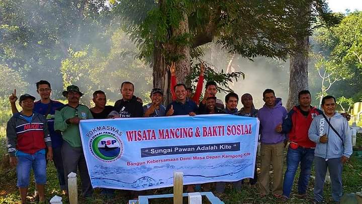 Komunitas Pemancing Sungai Pawan dan Pemerhati Daerah Aliran Sungai (PSP Pedas). (Foto: Adi LC)