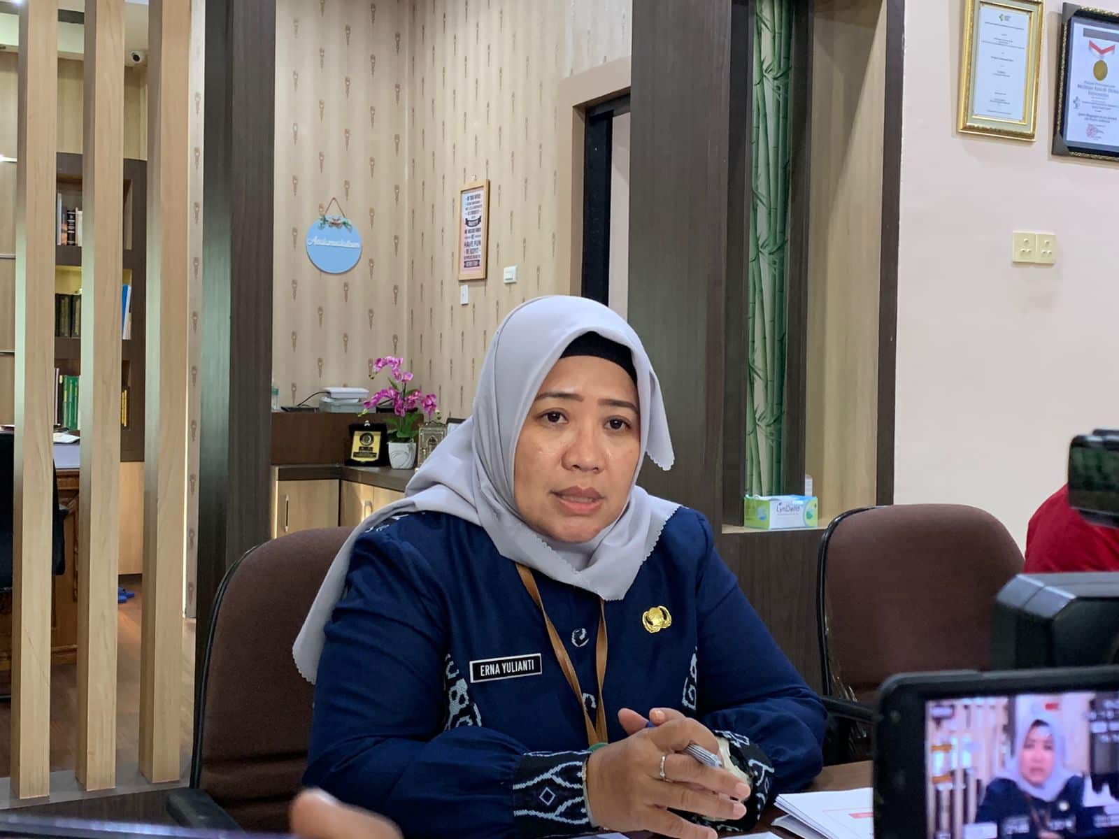 Kepala Dinas Kesehatan Kalimantan Barat, Erna Yulianti. (Foto: Indri)