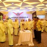 Seremonial pelantikan pengurus Himpunan Wanita Karya (HWK) Kecamatan masa bakti 2023 - 2028, di Borneo Emerald Hotel, Ketapang, Minggu (13/08/2023). (Foto: Adi LC)