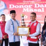 Wakil Bupati Kapuas Hulu, Wahyudi Hidayat membuka acara donor darah di RSUD dr. Achmad Diponegoro Putussibau, Rabu (23/08/2023). (Foto:Ishaq/KalbarOnline.com)