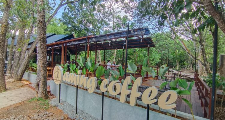 Suasana Aming Coffee yang berlokasi di Galeri Hasil Hutan Jalan Veteran Pontianak. (Foto: Indri)