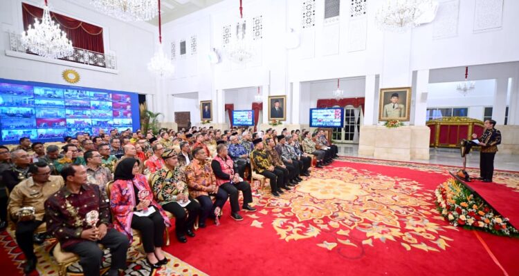 Rakornas Pengendalian Inflasi Tahun 2023 di Istana Negara Jakarta, Kamis (31/08/2023). (Foto: Jauhari)