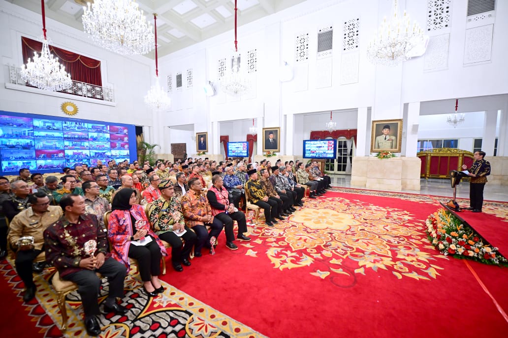 Rakornas Pengendalian Inflasi Tahun 2023 di Istana Negara Jakarta, Kamis (31/08/2023). (Foto: Jauhari)