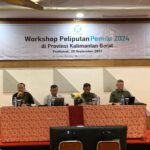 Workshop Peliputan Pemilu 2024 untuk media massa di Kalimantan Barat, Rabu (20/09/2023). (Foto: Indri)