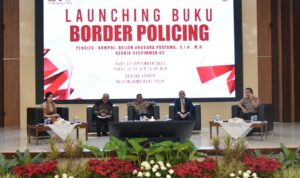 Kegiatan launching buku Border Policing di Gedung Utaryo Sespim Polri, Lembang, Bandung, Jawa Barat, Rabu (27/09/2023). (Foto: Istimewa)