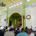 Suasana peringatan Maulid Nabi Muhammad SAW di Masjid Jami Assyafi'iyah Sungai Ambawang. (Foto: Fakhri Ahmad/Mahasiswa PPL IAIN Pontianak 2023)